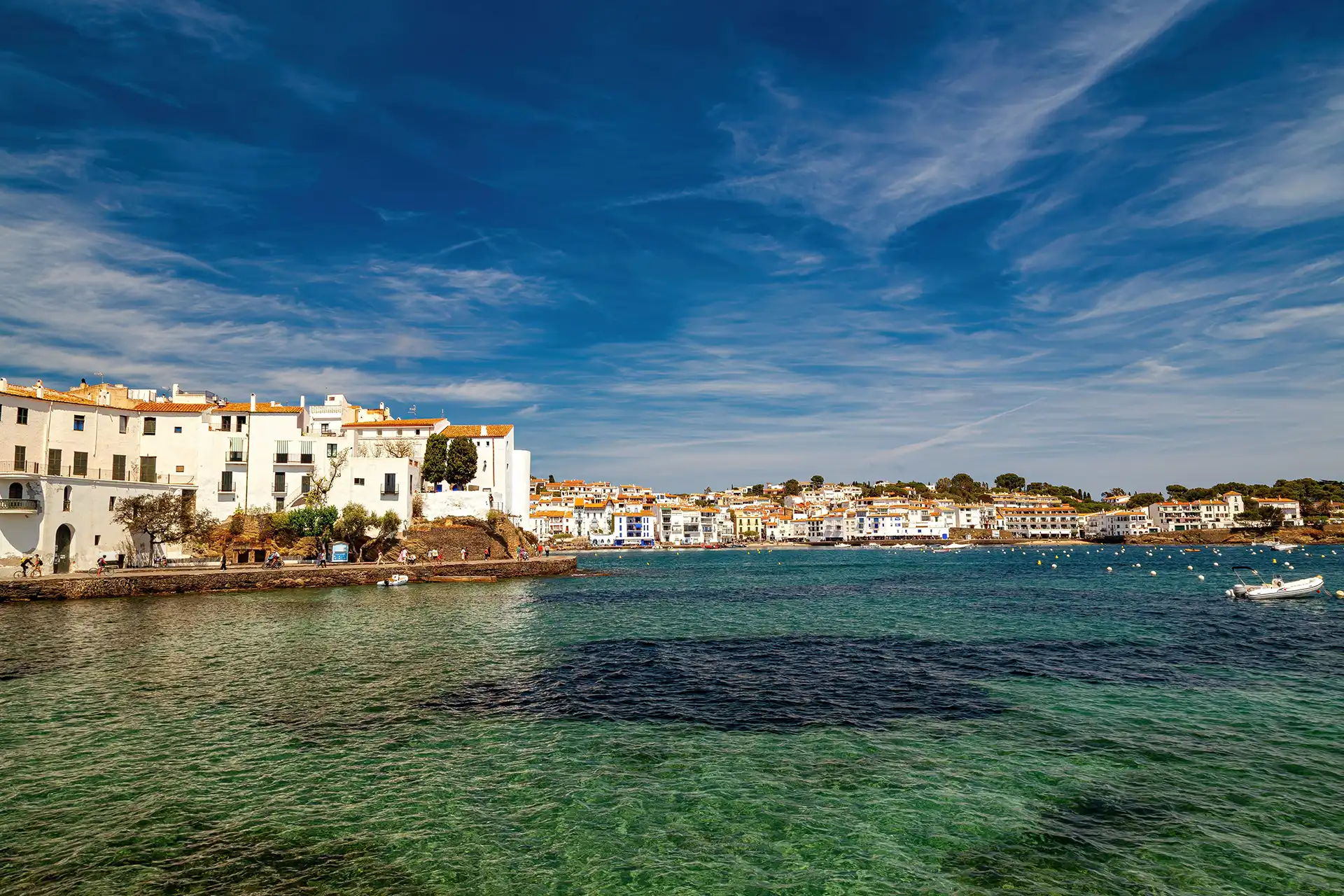 View of Cadaqués village on the Costa Brava, Catalonia